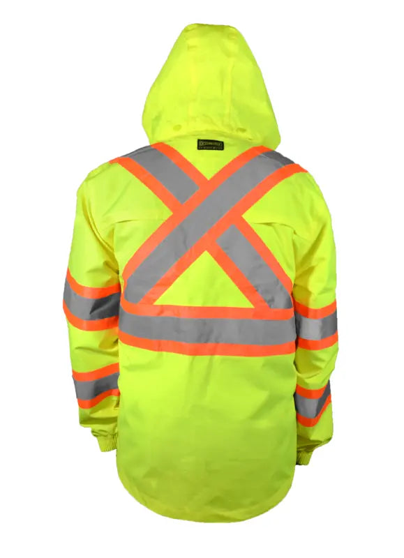 Two Tone X-Back Ripstop Rain Jacket